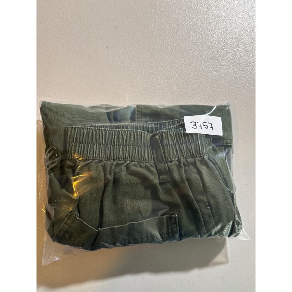 Aeropostale Army Green Cargo Pants Women's Large Elastic Waist‎ Straight Leg - Picture 11 of 11